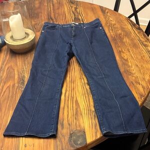 LOFT Dark Blue Flare Jeans
